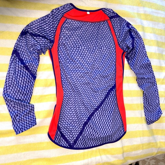 Nike Dri-Fit Long Sleeve Athletic Top, Small, purple & orange, EUC - Picture 4 of 8